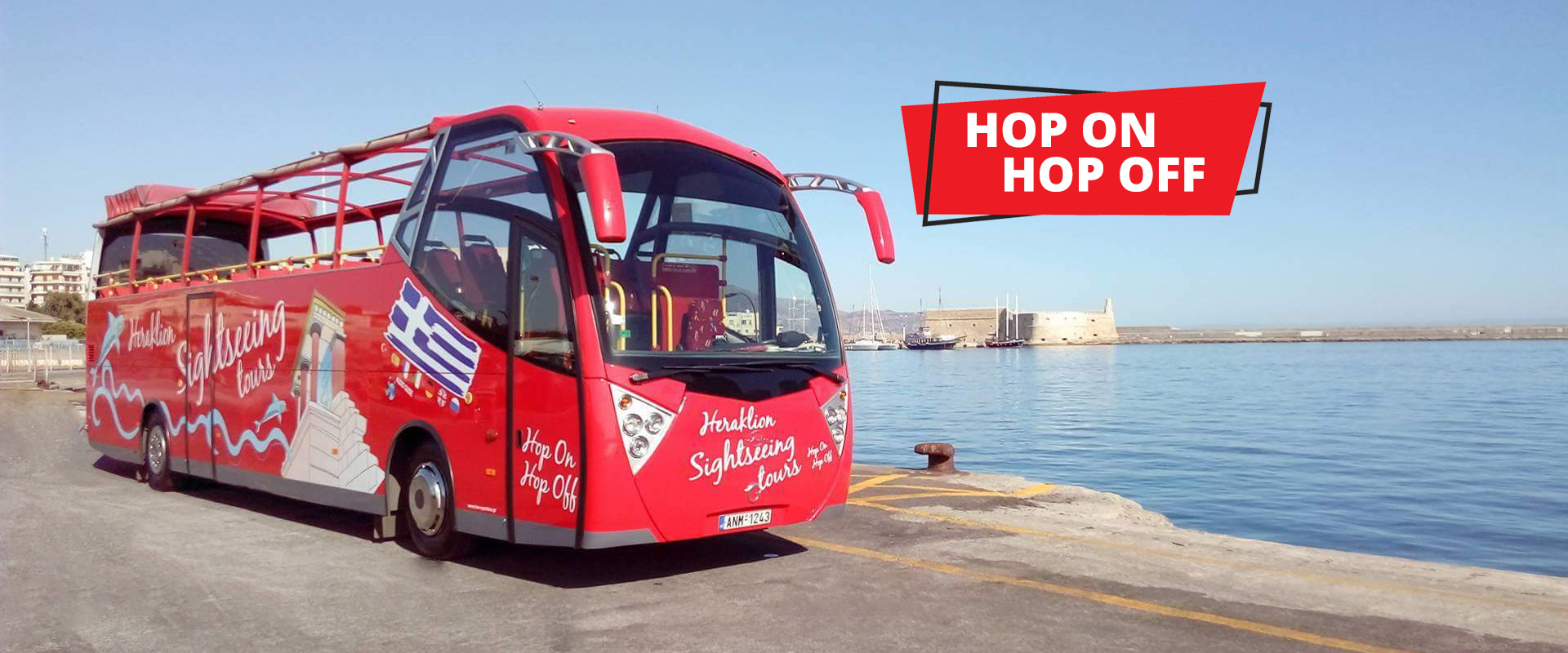 open bus heraklion city tour